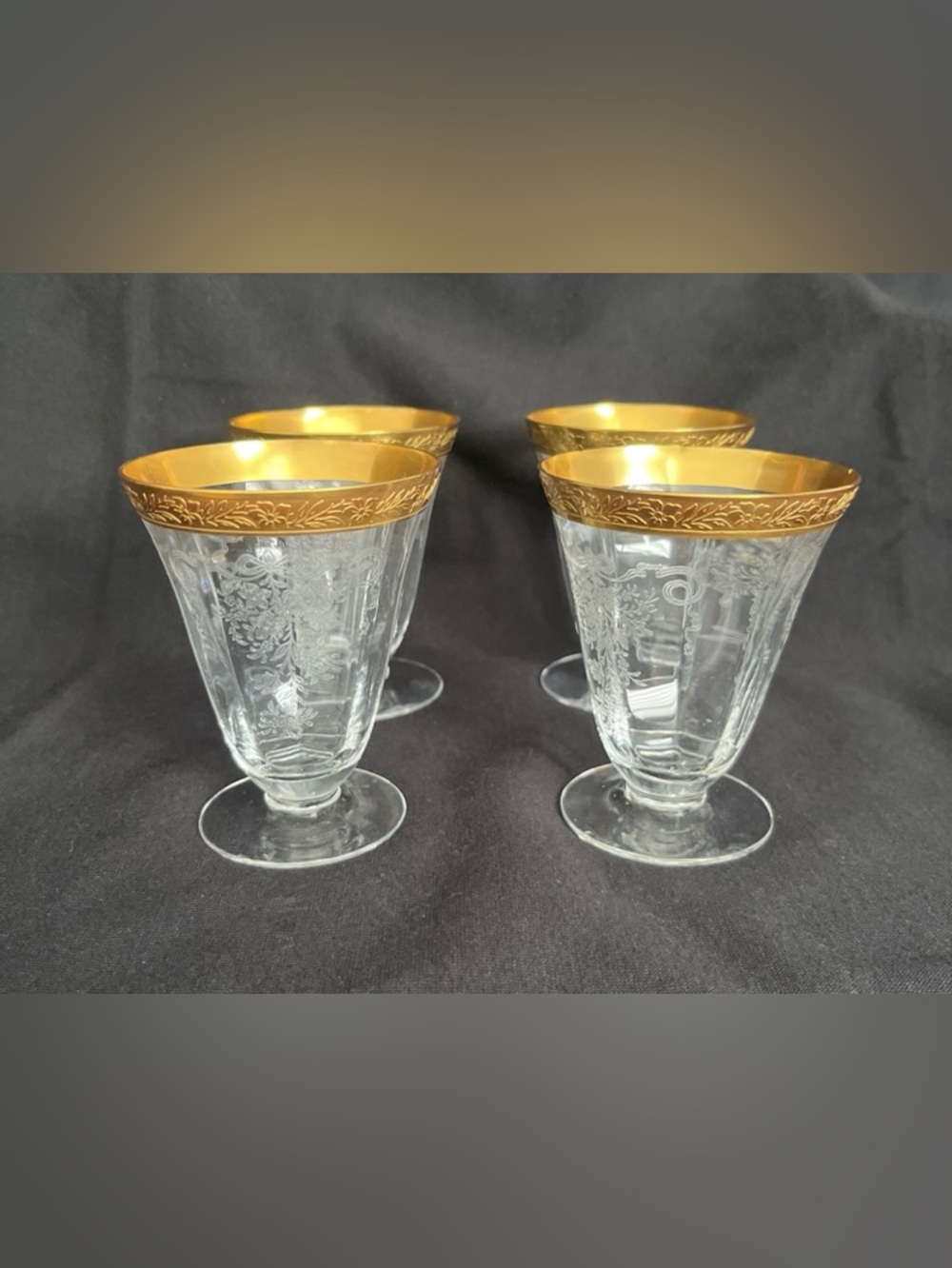 Vintage Tiffin Franciscan Juice Glass, early-mid 20th Century Set of 4